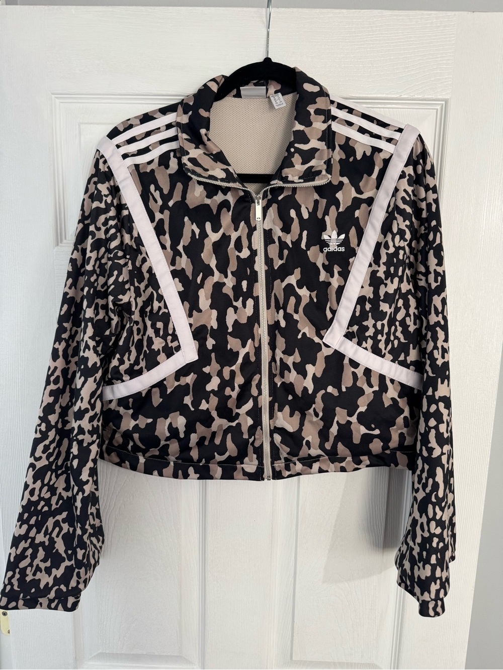 adidas Black & Beige Camo Zip Jacket